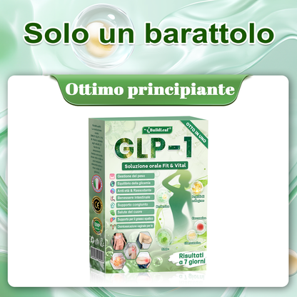 🎄💖Negozio ufficiale | BuildLeaf® GLP-1 8-in-1 Fit & Vital Soluzione Orale (Solo una volta al giorno, cambiamenti visibili in 7 giorni) ✅ Per obesità, salute cardiovascolare, diabete, apnea notturna, salute intestinale, problemi articolari e altro