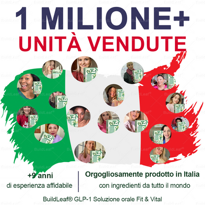 🎄💖Negozio ufficiale | BuildLeaf® GLP-1 8-in-1 Fit & Vital Soluzione Orale (Solo una volta al giorno, cambiamenti visibili in 7 giorni) ✅ Per obesità, salute cardiovascolare, diabete, apnea notturna, salute intestinale, problemi articolari e altro