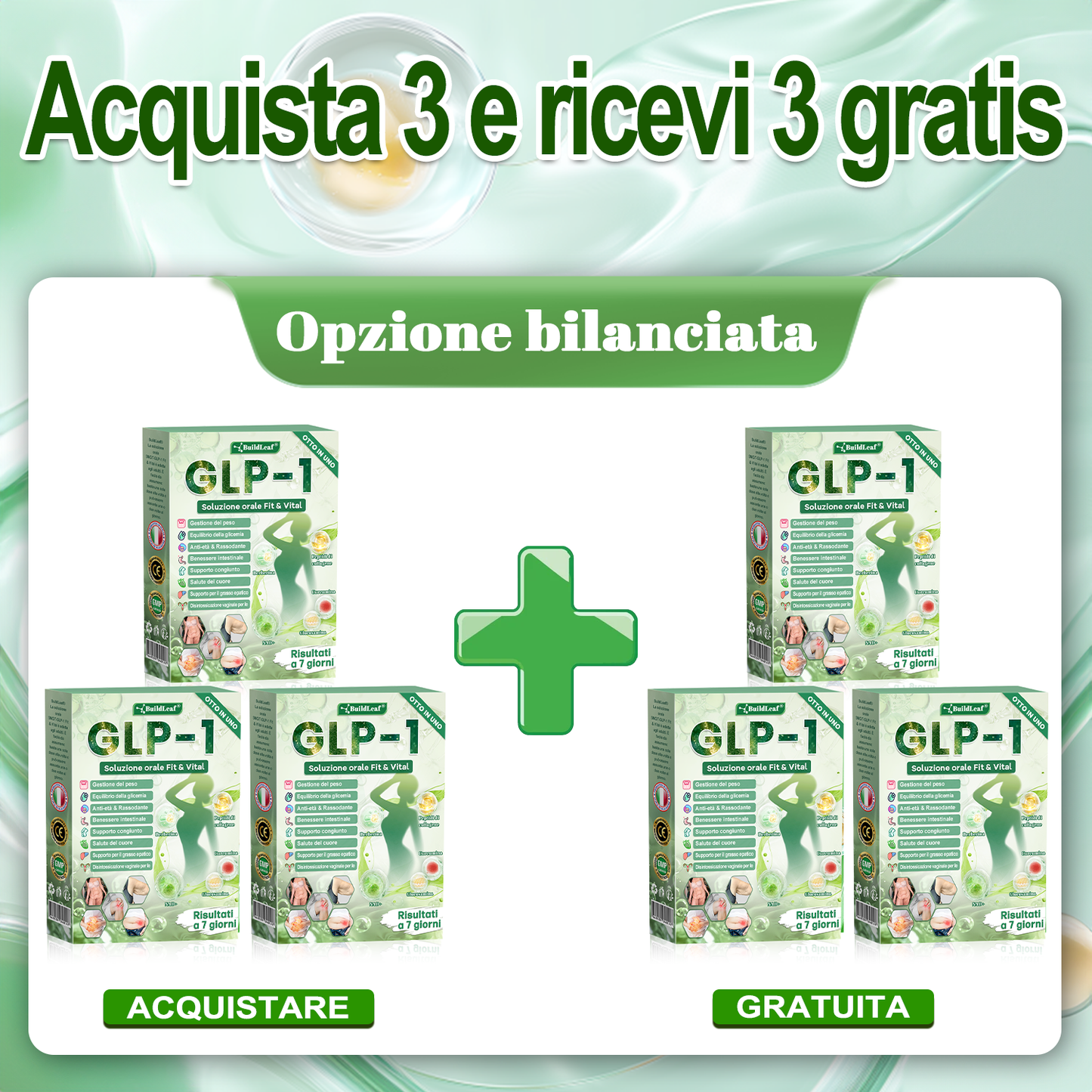 🎄💖Negozio ufficiale | BuildLeaf® GLP-1 8-in-1 Fit & Vital Soluzione Orale (Solo una volta al giorno, cambiamenti visibili in 7 giorni) ✅ Per obesità, salute cardiovascolare, diabete, apnea notturna, salute intestinale, problemi articolari e altro