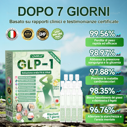 🎄💖Negozio ufficiale | BuildLeaf® GLP-1 8-in-1 Fit & Vital Soluzione Orale (Solo una volta al giorno, cambiamenti visibili in 7 giorni) ✅ Per obesità, salute cardiovascolare, diabete, apnea notturna, salute intestinale, problemi articolari e altro